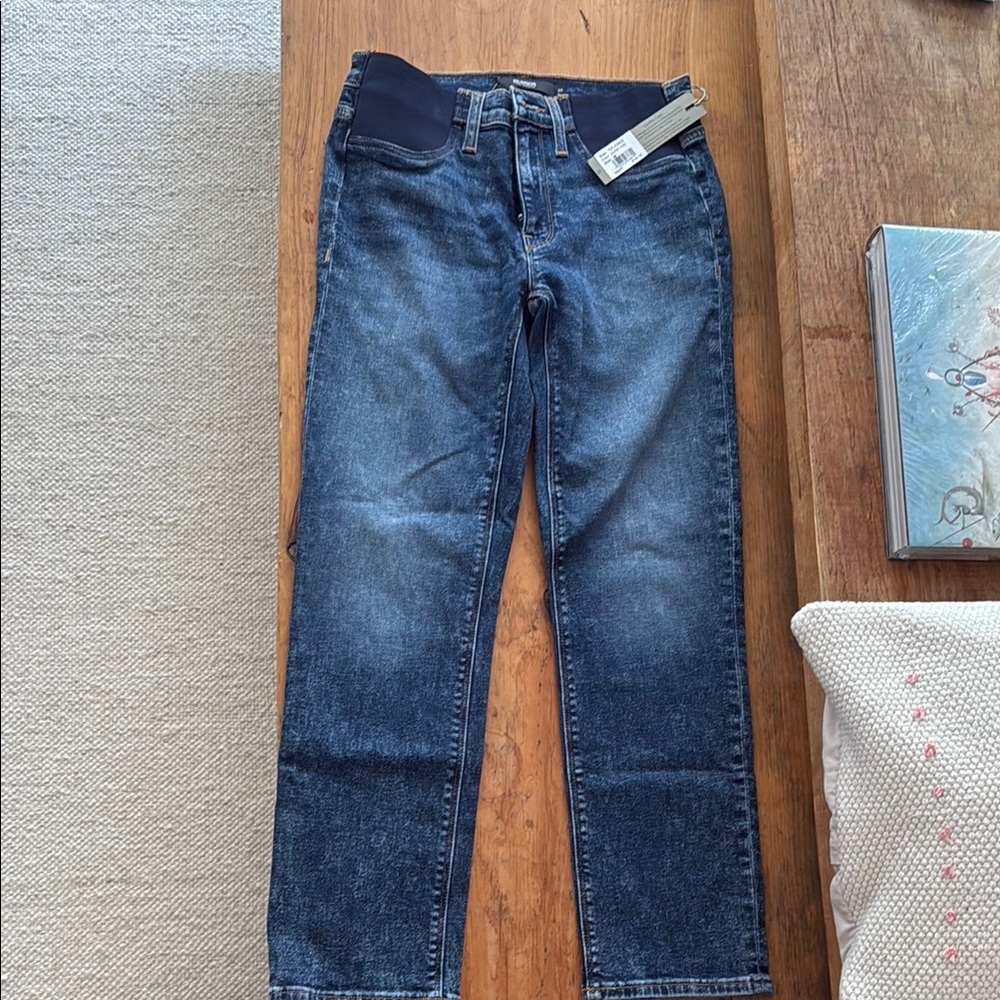 Hudson Jeans Women's Dark Blue Straight Jeans maternity jeans 26